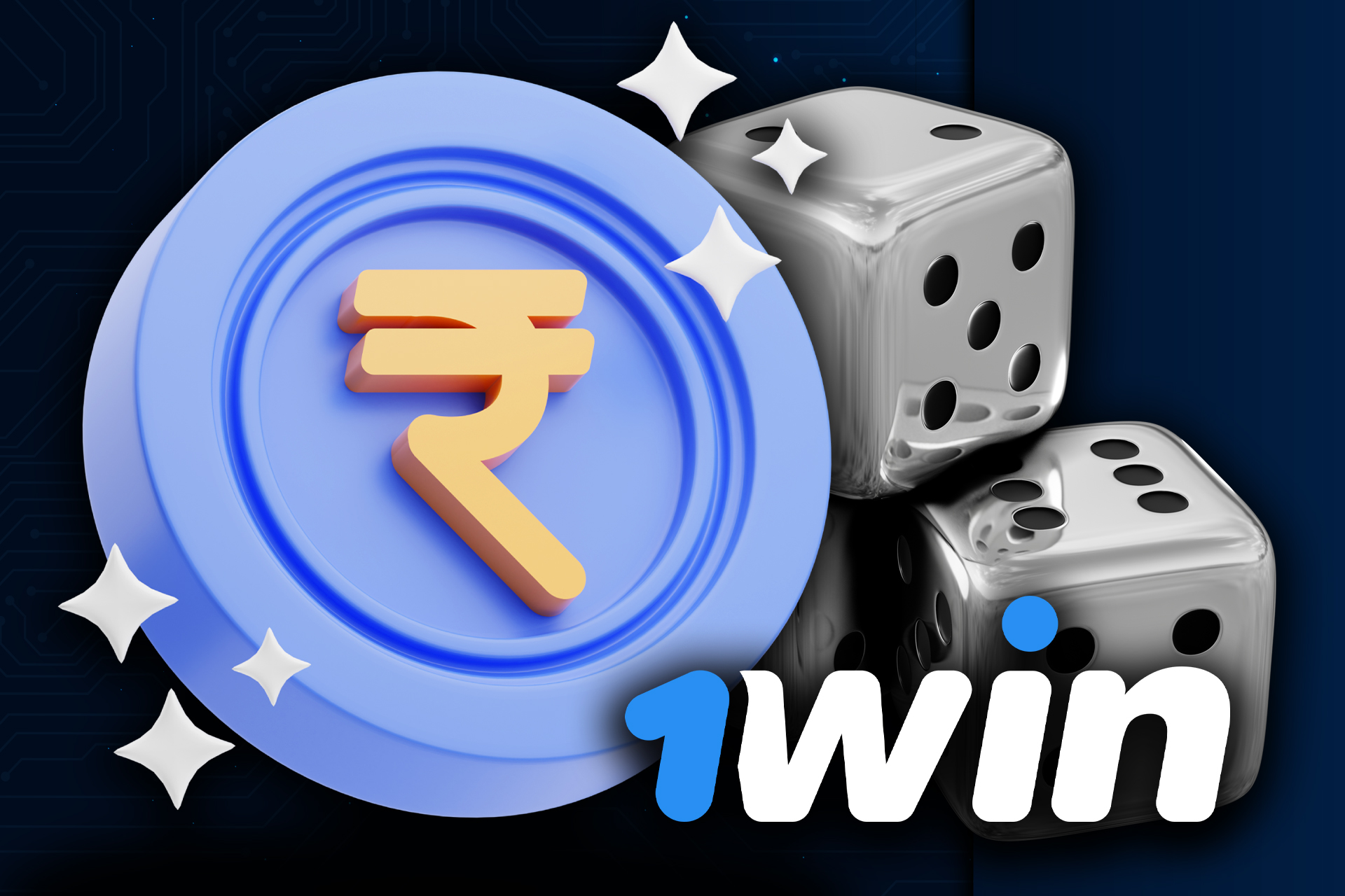 Wait till the money is on your balance and get the first deposit bonus from 1win.