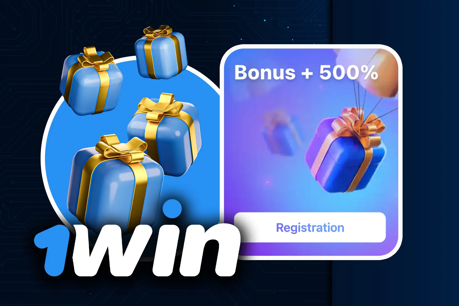 1win offers a generous welcome bonus of 500% right after your first deposit.