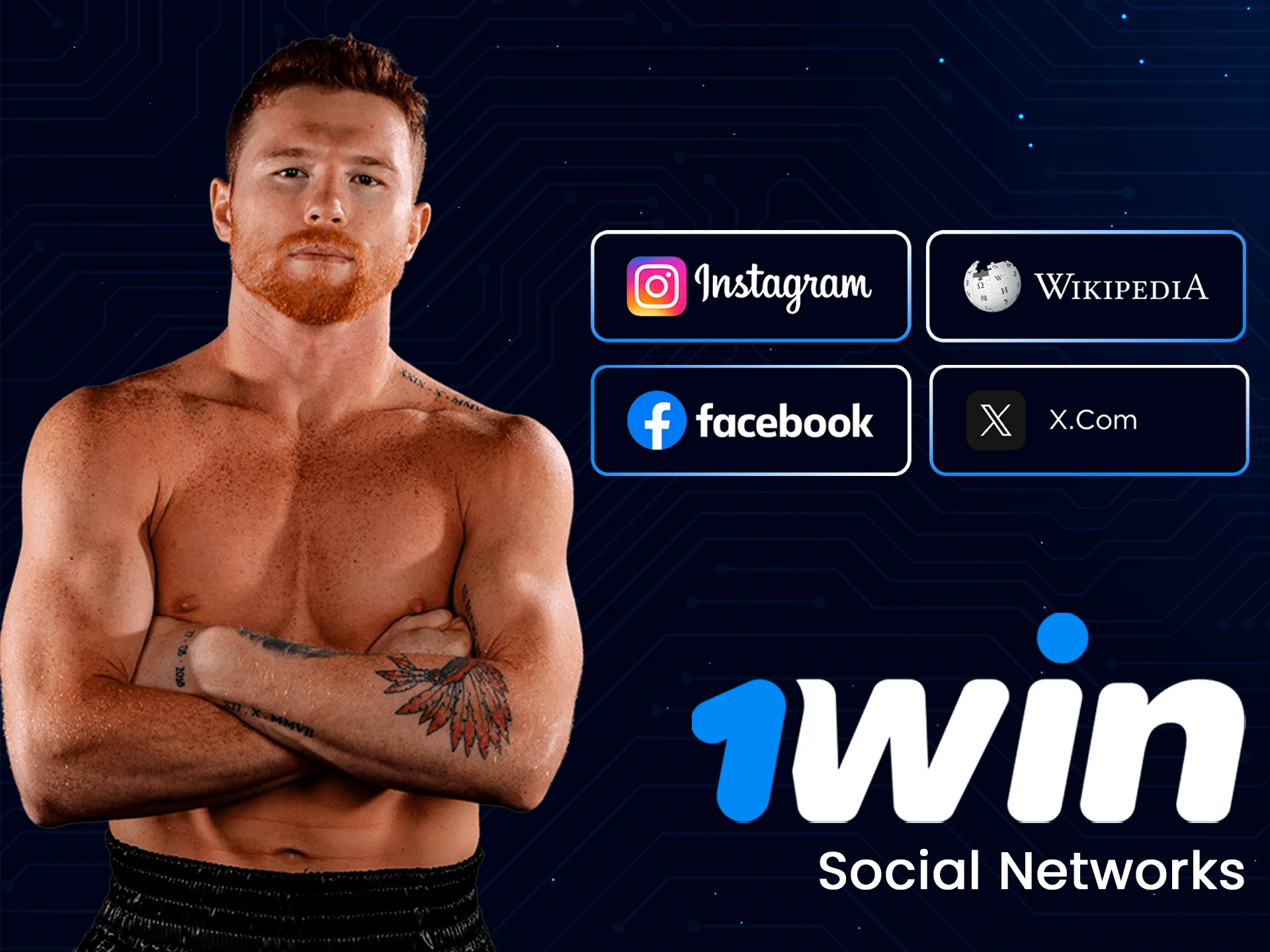 Find more about Canelo Alvarez on social media.