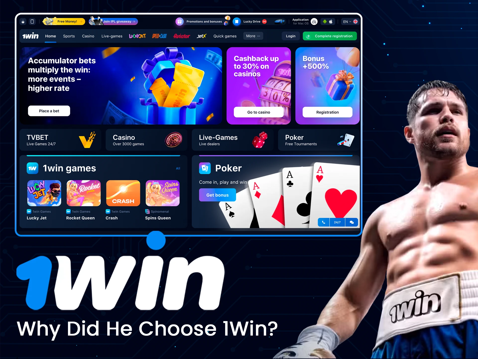 Canelo Alvarez picked 1Win for the big wins.
