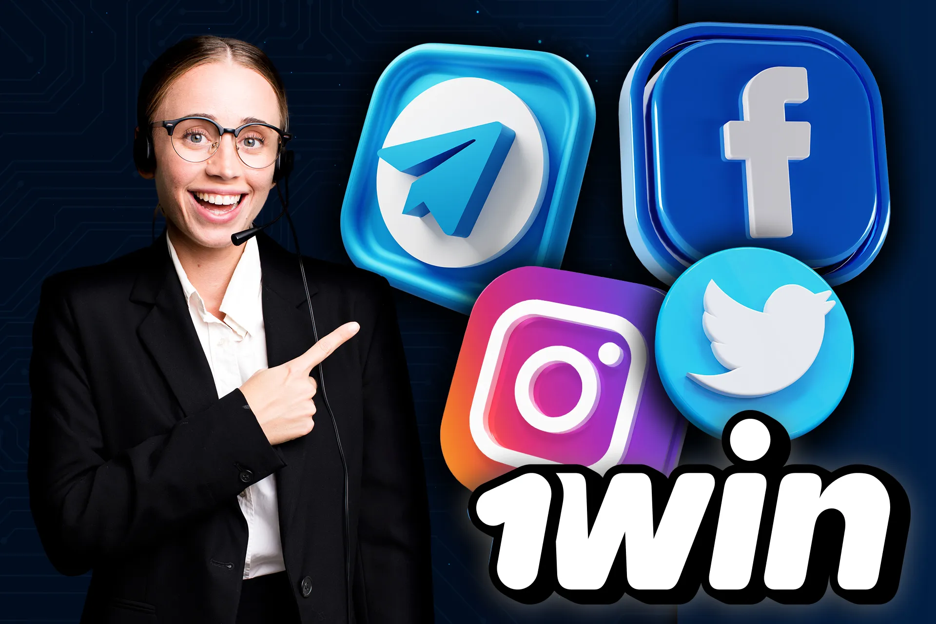 You can find the 1win channels on various social media.
