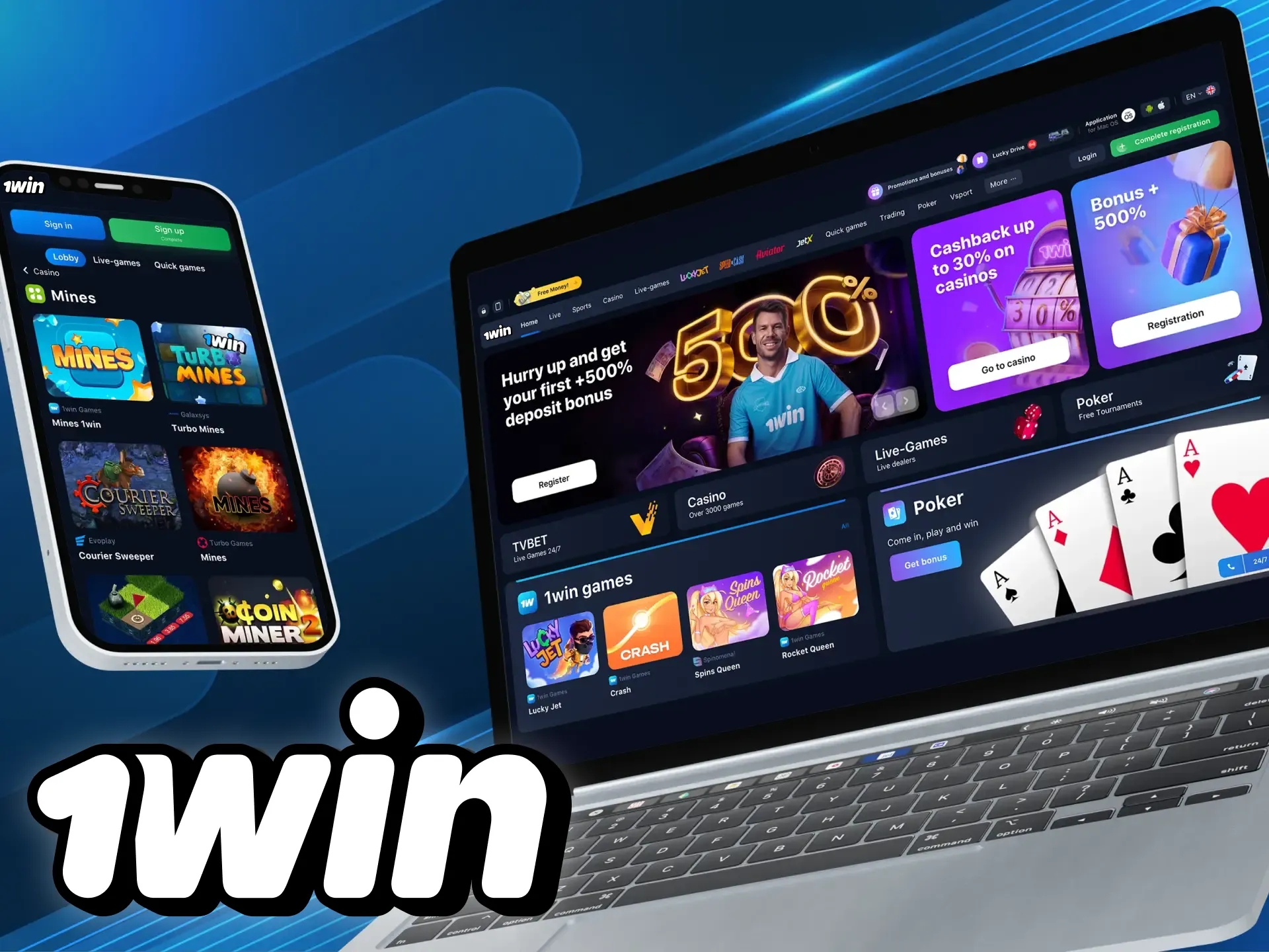 We have prepared step-by-step instructions for you on how to start playing mine games in the 1win online casino.