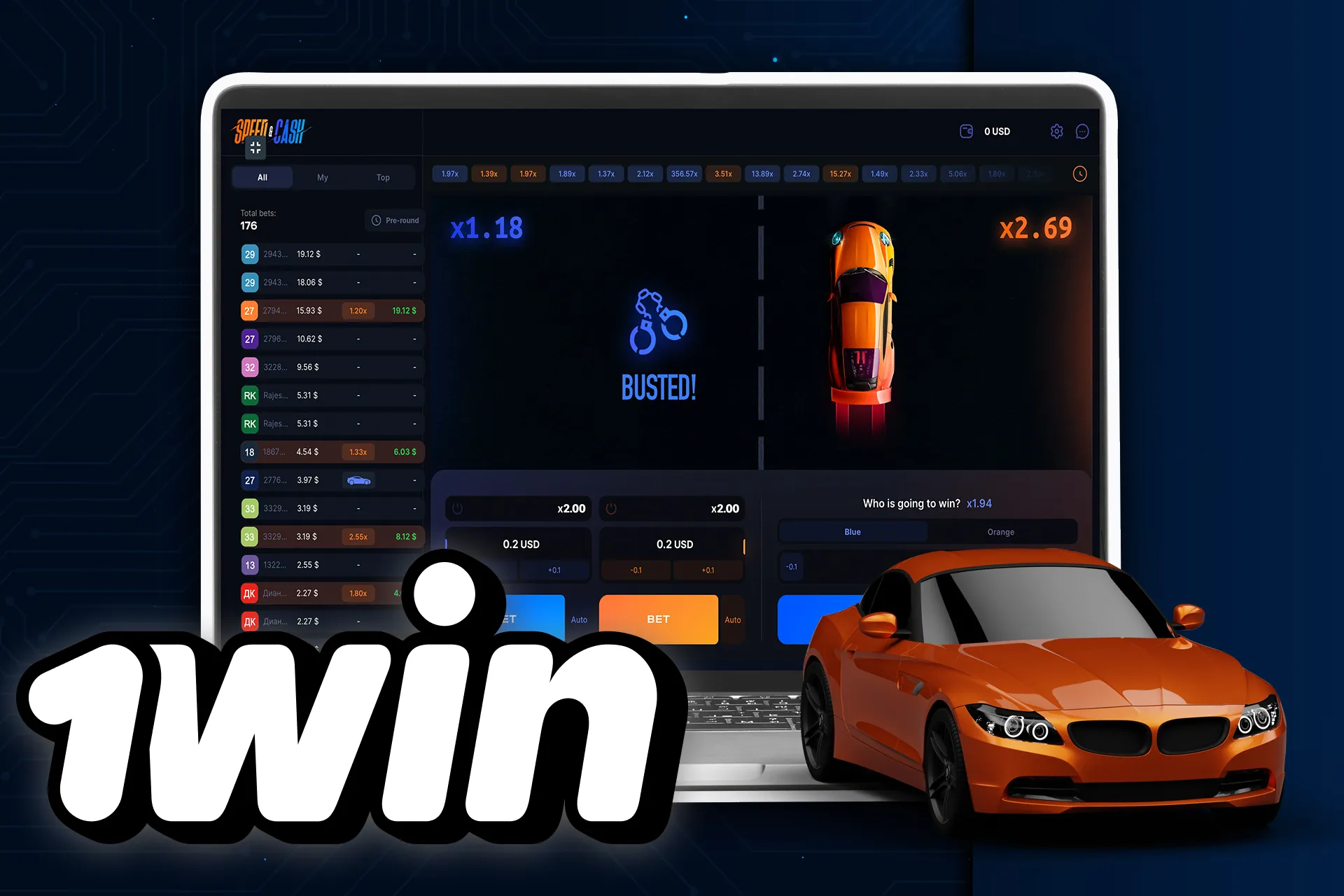 Speed and Cash is a simple and quick game that can attract and involve any person.