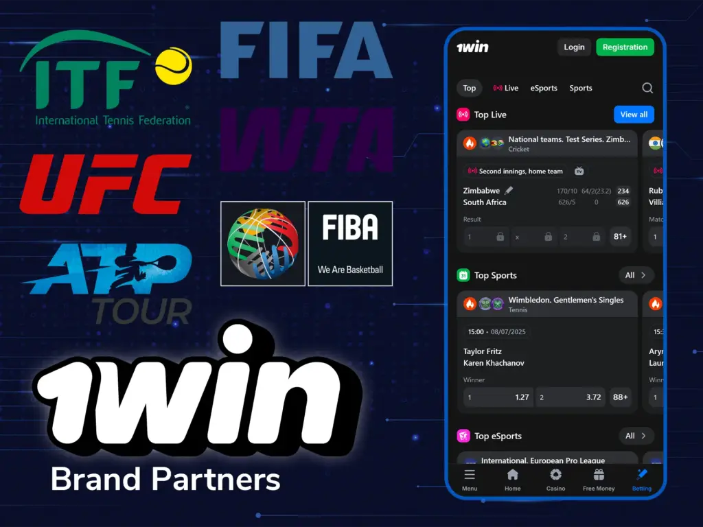 As a trusted bookmaker, 1win partner with leading brands and major sports leagues.