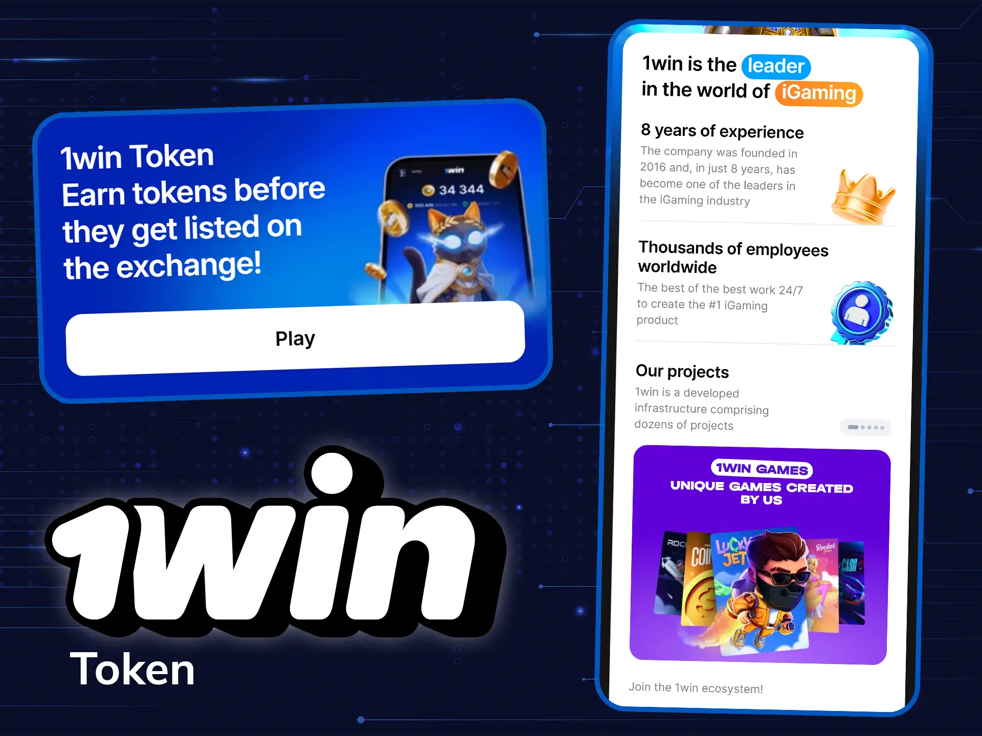 Learn about 1Win's token.