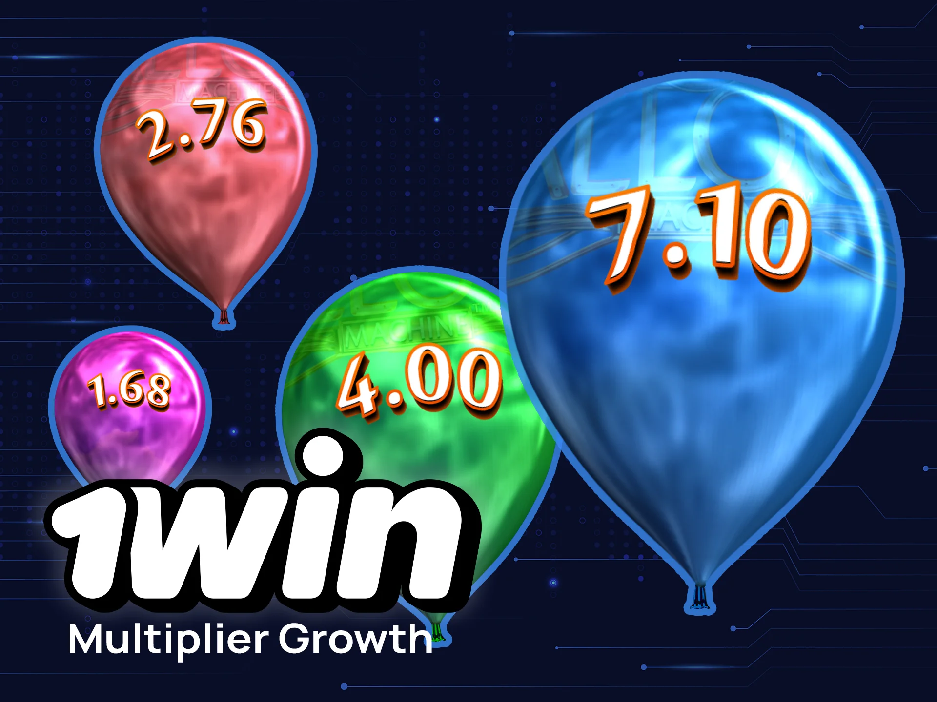 Read how multipliers grow in The Incredible Balloon Machine on 1win and increase your winnings.
