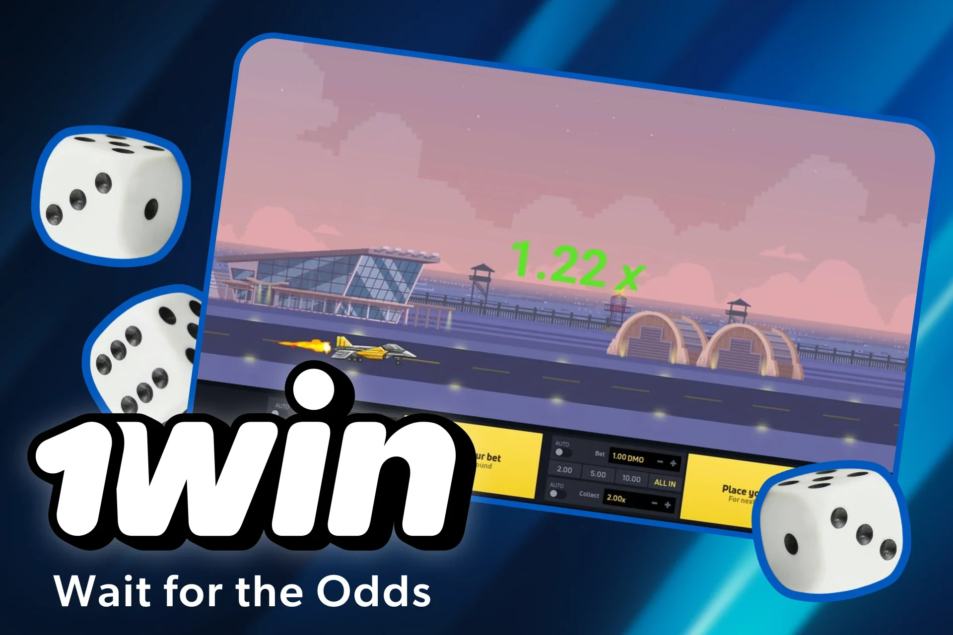 You can wait for the higher odds or cashout immediately after the plane took off.