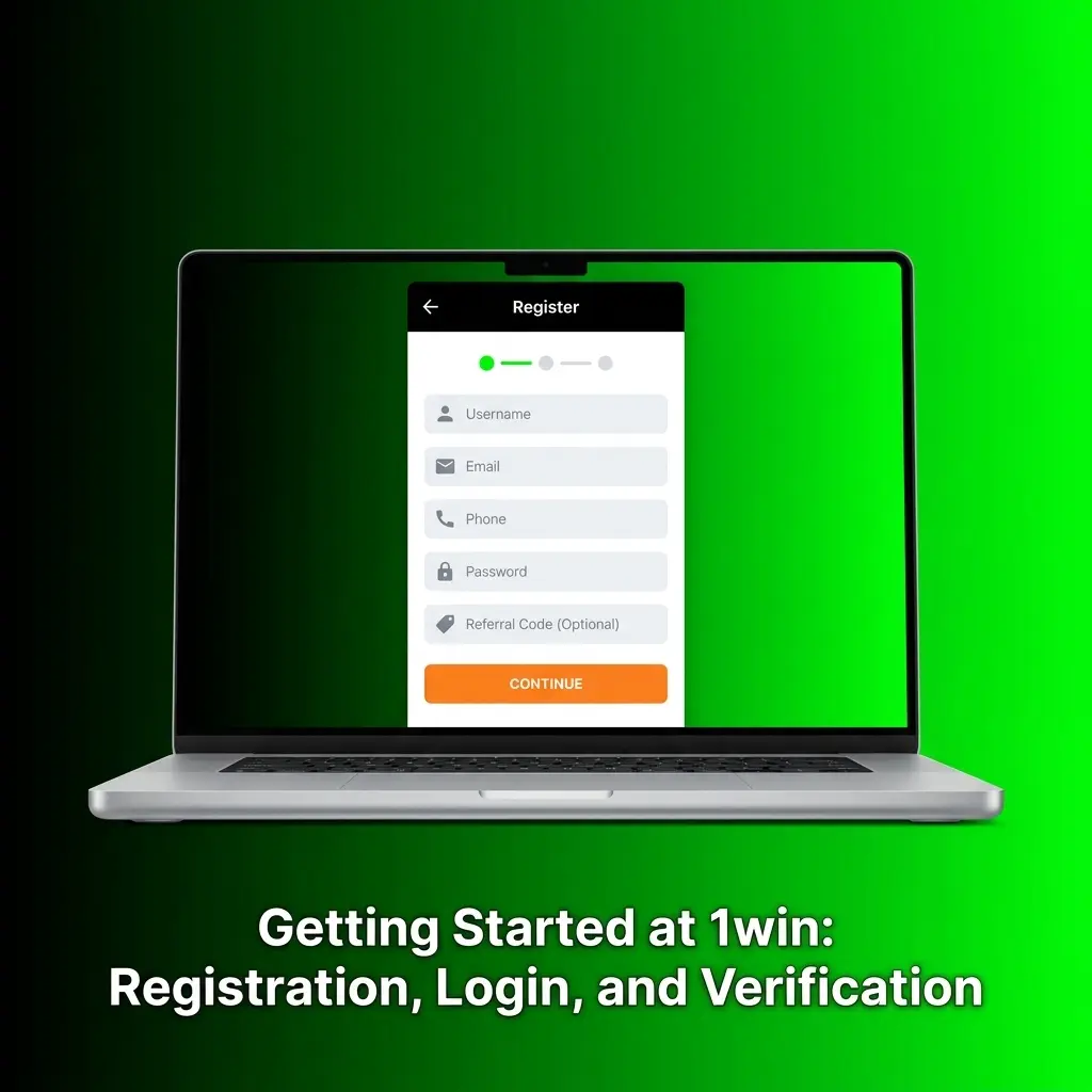 1win registration and login process