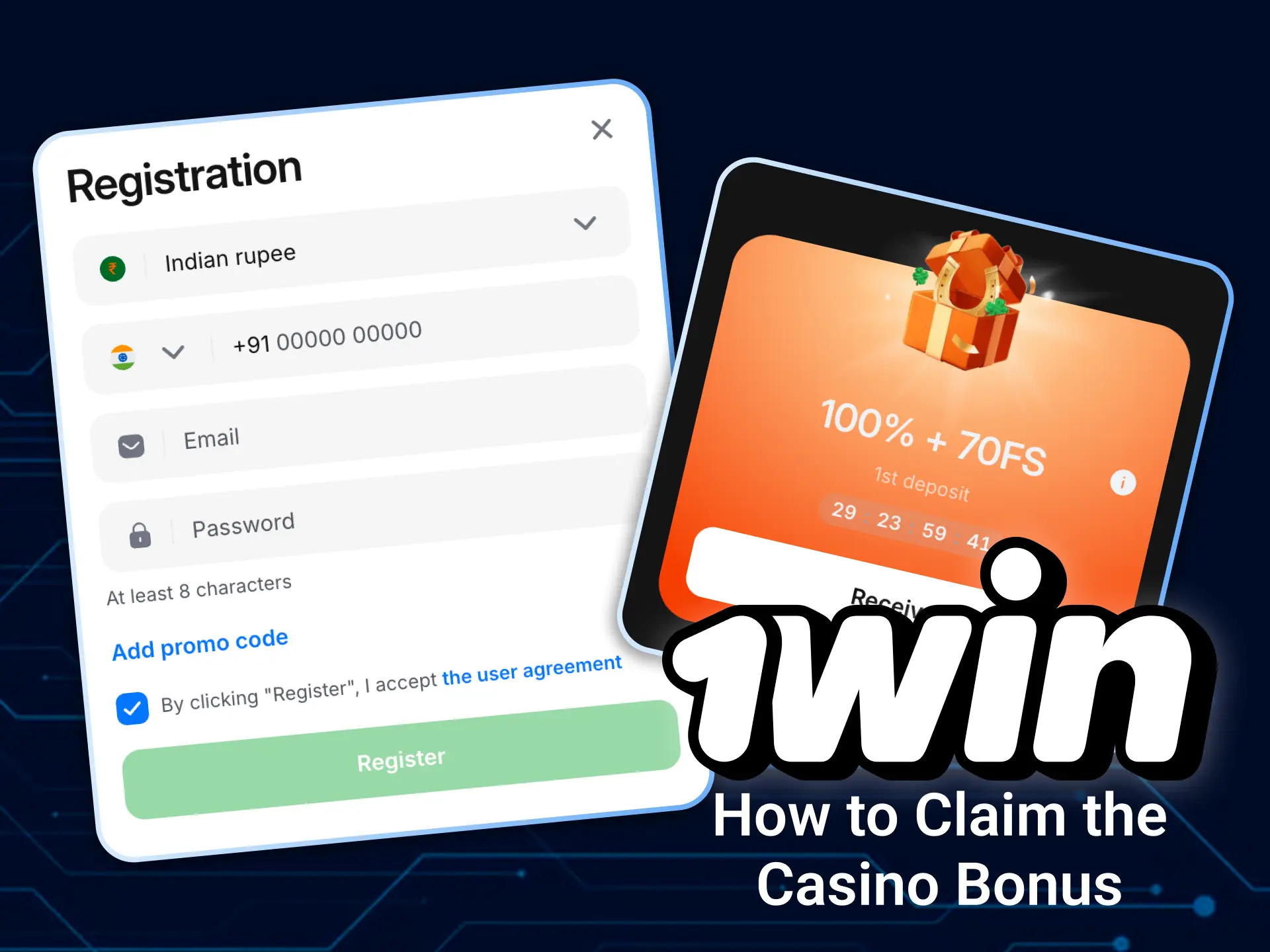 Learn how to claim your exclusive 1win casino package easily.