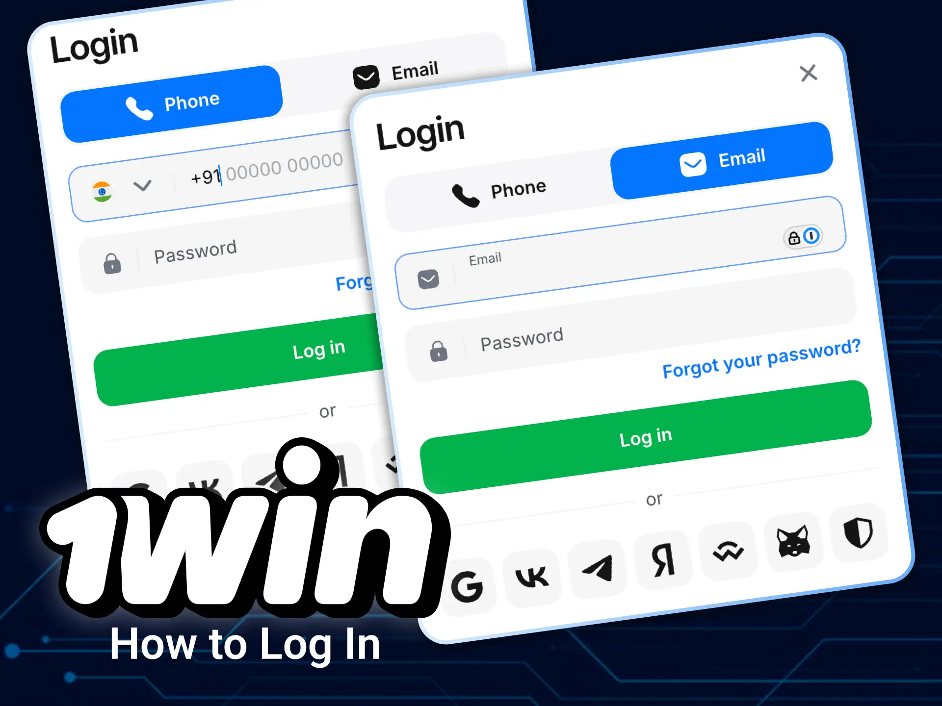 Log in to your 1win casino account to access your dashboard.