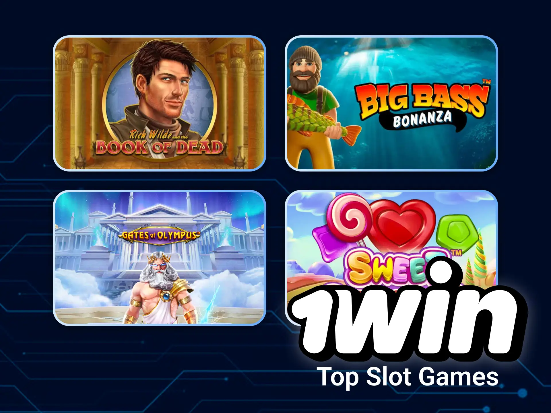 Play top online slot titles available at 1win casino.