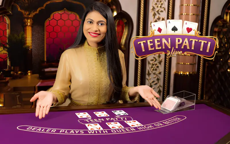 Enjoy traditional Indian card action with Teen Patti Live slots at 1win casino.